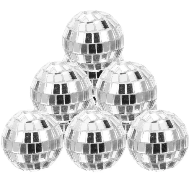 12pcs Disco Mirror Ball Christmas Party Glass Lighting Balls-NJ