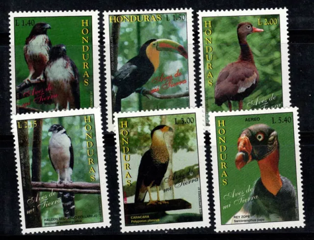 Honduras 1997 Mi. 1328-1333 Nuovo ** 100% Posta Aerea uccelli, fauna