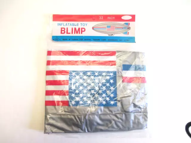 MARVEL Trading  Inflatable Toy Blimp 32" United States Flag Red White Blue NEW