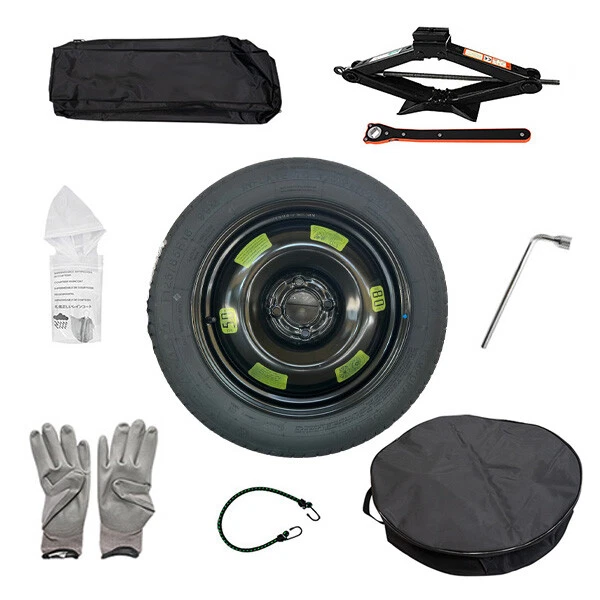 Kit Roue De Secours 18 Pouces Pour Renault Symbioz - Comprend Roue 145/80R18, Cric, Clé Et Sac De Rangement
