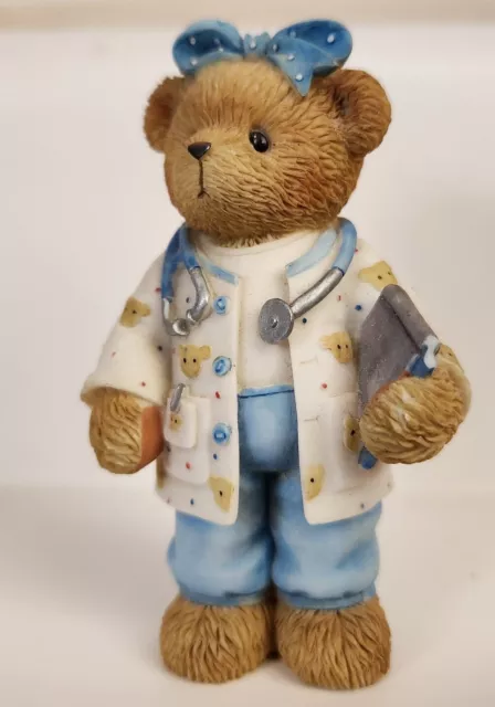 Cherished Teddies Enesco "Paula" Nurse/Doctor Helping Others- 2000  #0061290