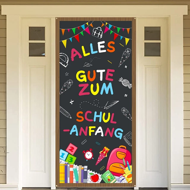 Einschulung Banner 185x90cm - Alles Gute Zum Schulanfang Deko