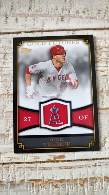 Mike Trout 2012 Topps Gold Futures #GF-16 Angels