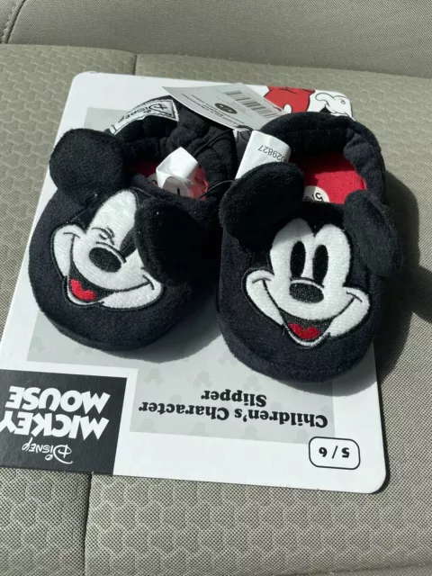 Disney Mickey Mouse Kids Slippers Size 5/6