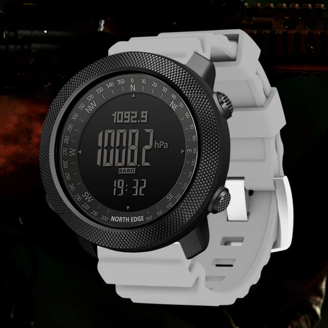 DIGITAL ELECTRONIC WATCH 50M Waterproof Compass EL Backlight Smart