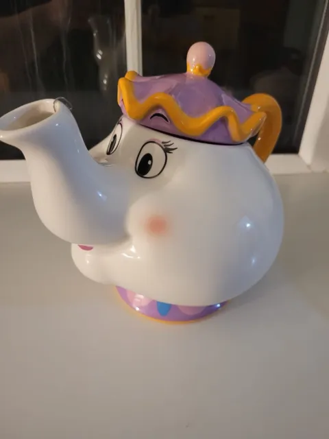 Disney Mrs Potts Teapot 945ml Beauty and the Beast Ceramic Kitchen Home Déco