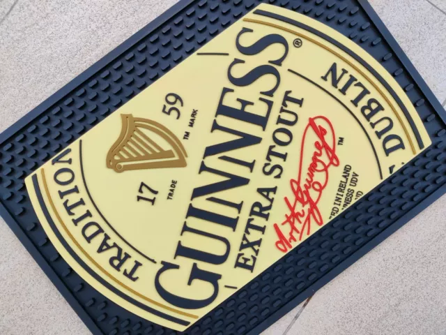 Free Ship GUINNESS Rubber bar mats drip mat spill mat bar runner beer coasters 2