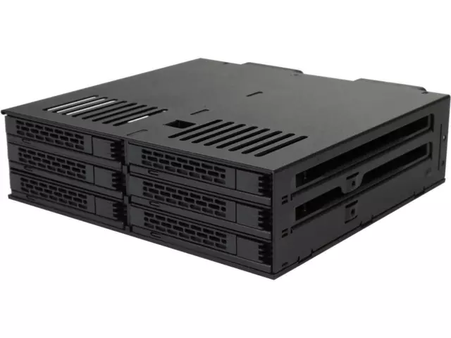 ICY DOCK MB326SP-B | 6 Bay 2.5” SATA HDD / SSD Hot Swap Backplane Cage Enclosure