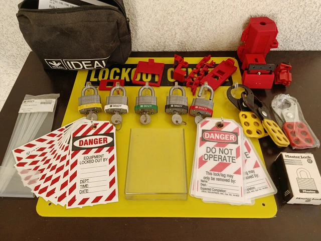 LOCKOUT TAGOUT STATION Assortment - Wall Mount - Ideal Brady Master ...