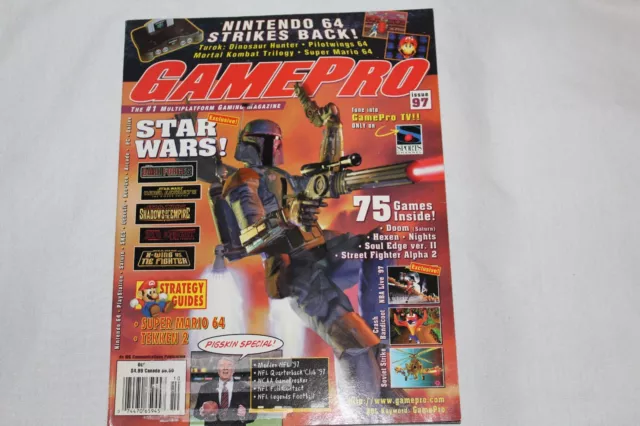 Game Pro Magazine October 1996 #97 Star Wars Hexen Soul Edge Alpha
