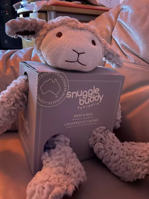 Plüschier Mikrowelle zum Erwärmen „ Snuggle Buddy Heat & Hug“ Schaf