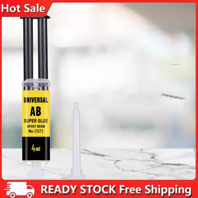 Universal AB Super Glue Epoxy Resin Liquid Glue Adhesive Repair Glue (4ml)