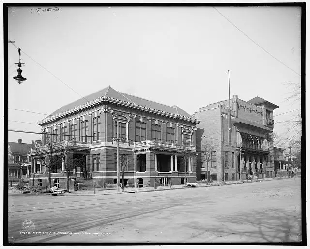 Southern and Athletic clubs, Birmingham, Alabama c1900 Old Photo