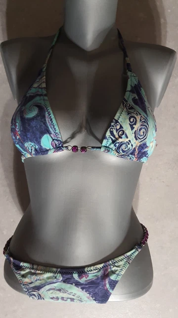 Bikini Pain De Sucre Mishi Noir - Taille 1 (Haut 80B, Bas 38) Neuf Avec étiquettes