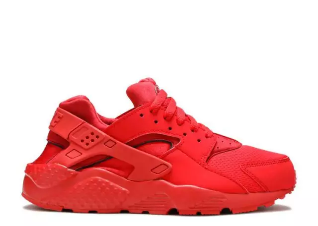 Nike Air Huarache Run GS Triple University Red October 654275-600 5Y = 6.5 Women