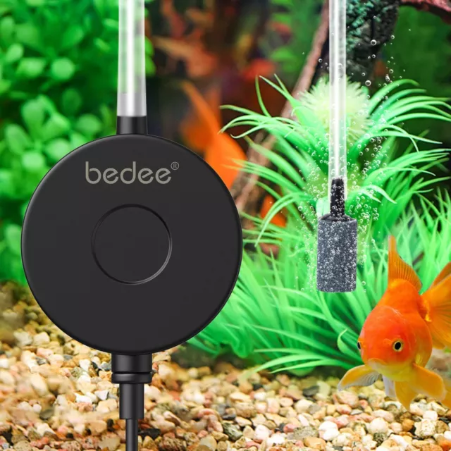 Bedee Aquarium Air Pump High Energy Saving Oxygen Mini Fish Tank Air Pump