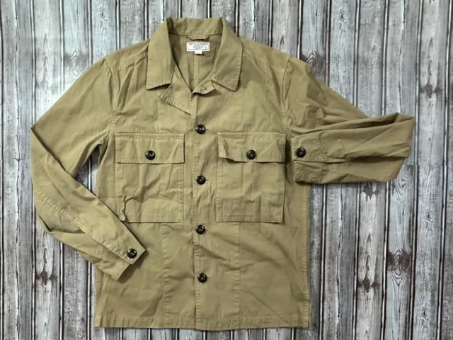 Wallace & Barnes Canvas Heavy OverShirt color brown Size S