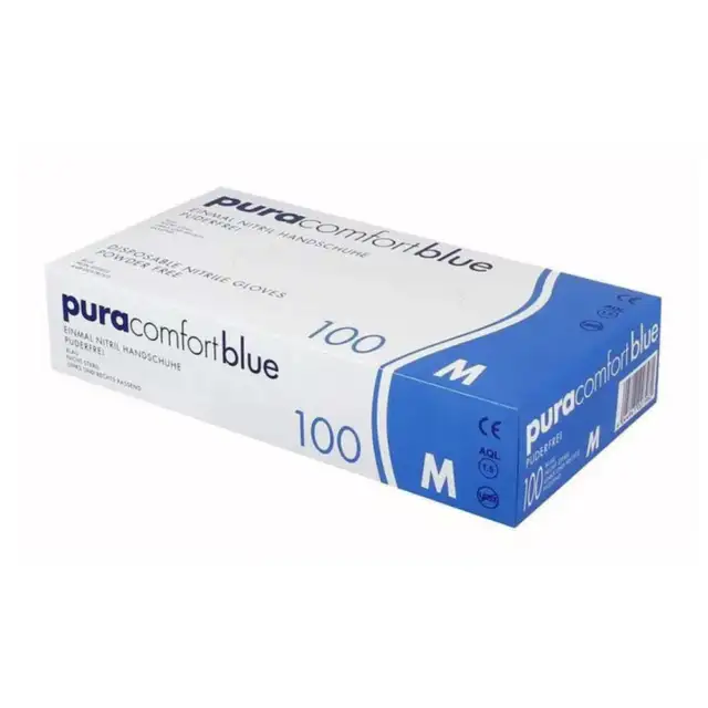 Guantes de nitrilo AMPri Pura Comfort blue, azul - XL / azul | paquete (100