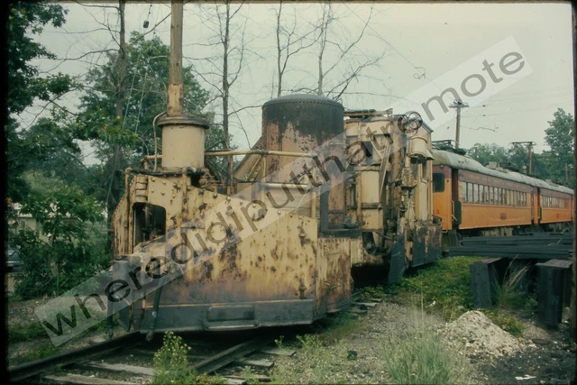Orig. Slide Chicago S. Shore & S. Bend CSS Jordan Spreader Michigan City 7-1973