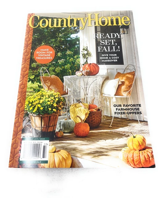 COUNTRY HOME MAGAZINE "READY, SET, FALL! 2023 Farmhouse Fixer Uppers £2
