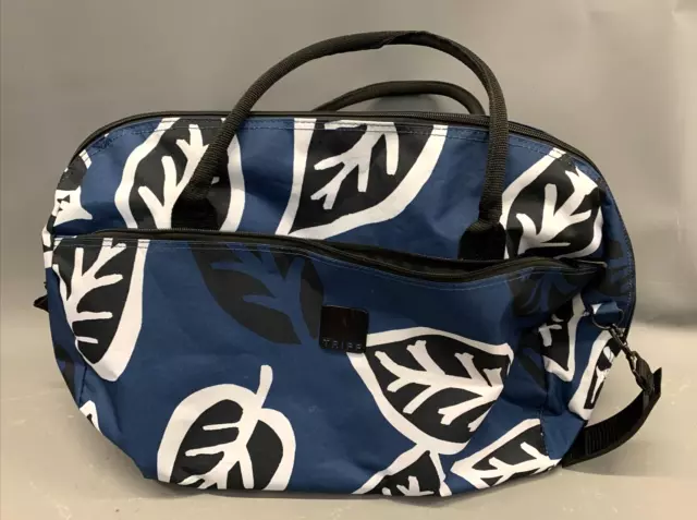 Tripp Large Holdall Leaf Print Blue 34x50x22cm Travel Weekend Bag Shoulder D95