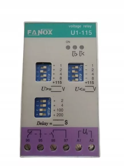 Voltage Control Relay FANOX U1-115 /#G L1UK 1430