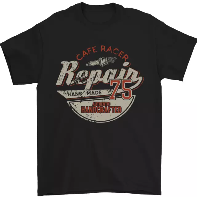 Cafe Racer Biker Motorbike Motorcycle Mens T-Shirt 100% Cotton