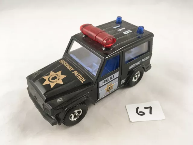 Majorette Mercedes 230 Ge G Wagon Police Highway Patrol 1:34 Diecast Toy Car