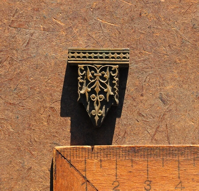 Ornament Messingornament Messing Buchbinden Prägung Ornament Buchbinder Linie
