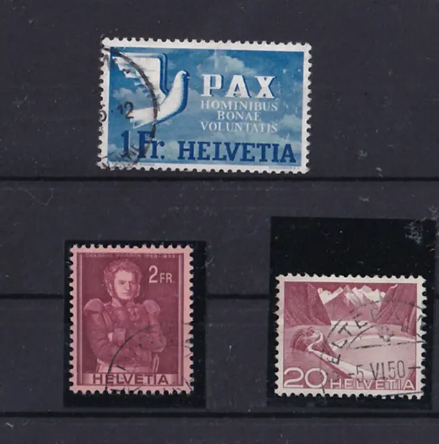 Top Lot mit Abart Doppelprägung Zu 51/Mi 385, Pax 1 Franken und Urtype