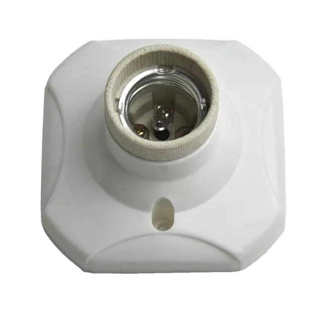 Céramique Support de lampe E27 Sortie Porcelaine Base Vis Rond Durable