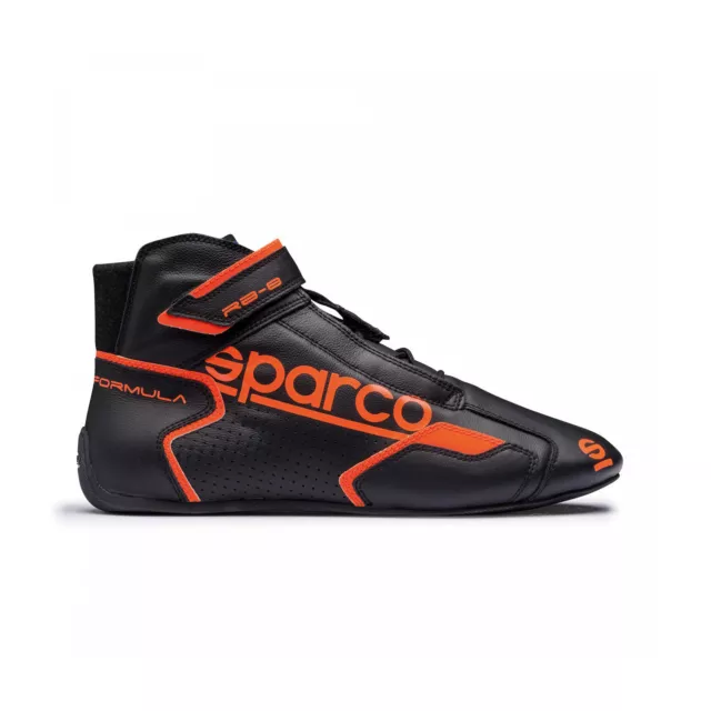 Neu Sparco Fahrerschuh FORMULA RB-8.1 Schwarz/Orange FIA (38)