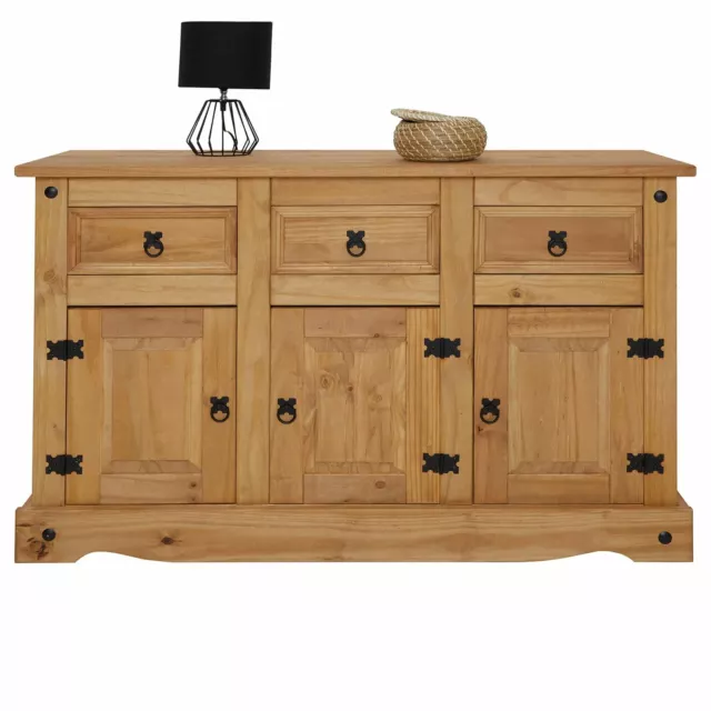 Sideboard Kommode Mexico Stil Anrichte Highboard Mexiko Möbel Kiefer massiv 2