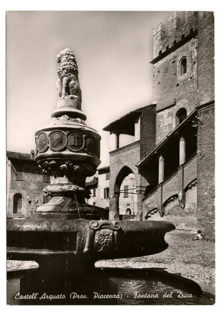 Cartolina - Castell'Arquato (Prov. Piacenza) - Fontana del Duca - FG - NV