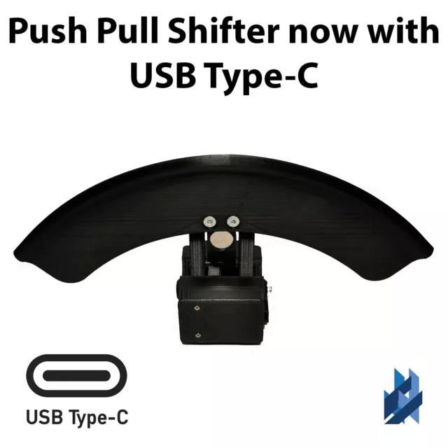 DCD Simulation - WRC Style Push Pull Shifter - USB type C Pc Only - 3D printed