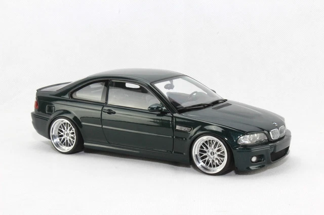 BMW M3 E46 Csl Coupe Green Oxford 2000 Solido S1806507 1/18 Metal Lhd