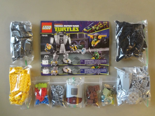 LEGO TMNT 79105 Baxter Robot Rampage 100% Completo con Manuales ¡SIN ...