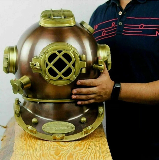 Casque de plongée sous-marine de la marine américaine Mark V Casque de plongée sous-marine 45,72 cm Décoratif Maison Bureau – acheter aux petits prix dans la boutique en ligne