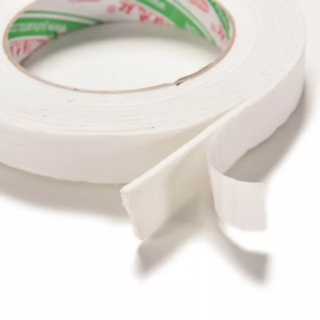 Double Sided White Foam Sticky Tape Roll Adhesive Super Strong 1.8*300cm-wy