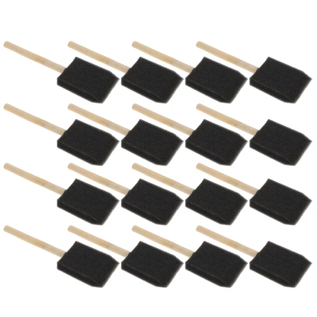 16 Pcs Strumenti Fai Te Pennello Di Spugna Spugne Per Dipingere Manico Legno