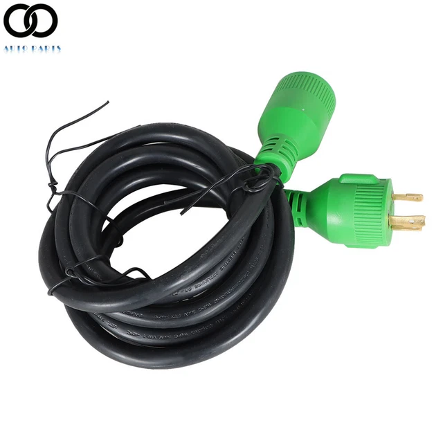 10 FT 30 Amp Generator Extension Cord NEMA L530P to L530R 3Prong