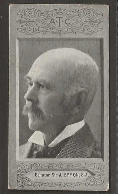Atc A.t.c. (Usa)-Australian Parliament 1901-#41- Senator Symon