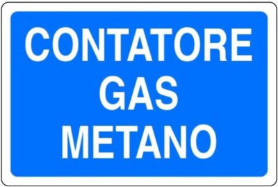 Viking Signs In5269-a4l-1 m gaz au mètre Sign, 1 mm Plastique semi