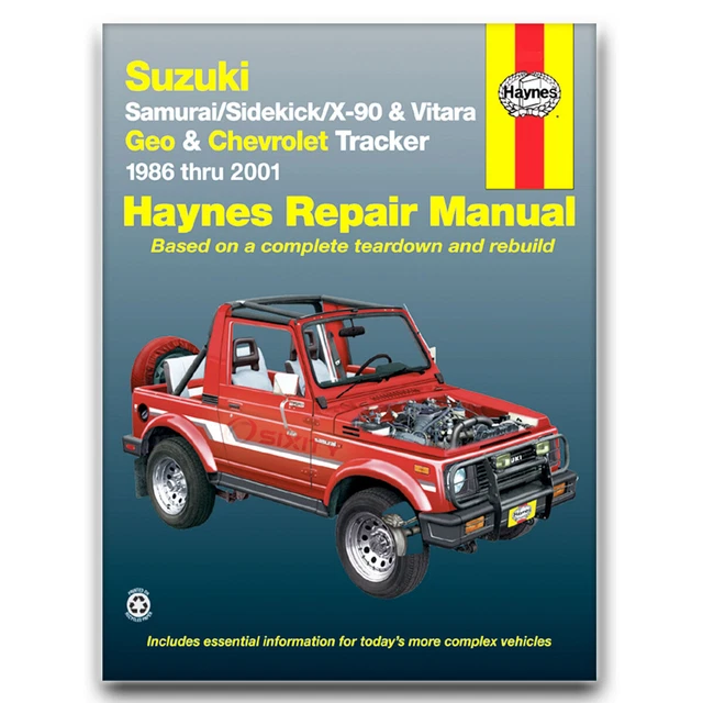 Haynes Repair Manual for 1989-1997 Geo Tracker - Shop Service Garage Book pc