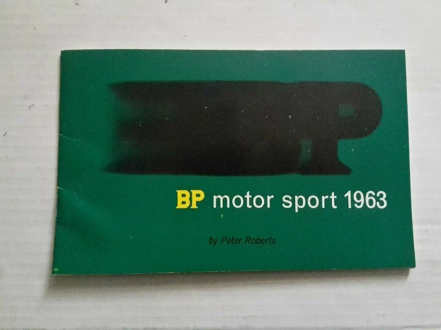 BP (British Petroleum) MOTOR RACING 1963 BOOKLET Rally / F1 / Motorcycling etc