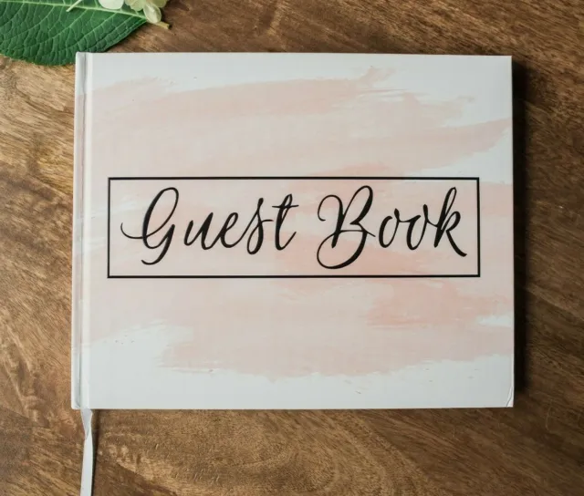 New Blank Guest Book Pink Blush Weddings, Baby Showers, Polaroid Album Guestbook