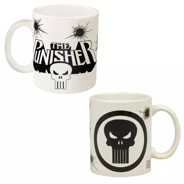 1 Marvel Comics Coffee Mug Punisher Skull 11.5oz Knights Cup Ceramic Zak Designs