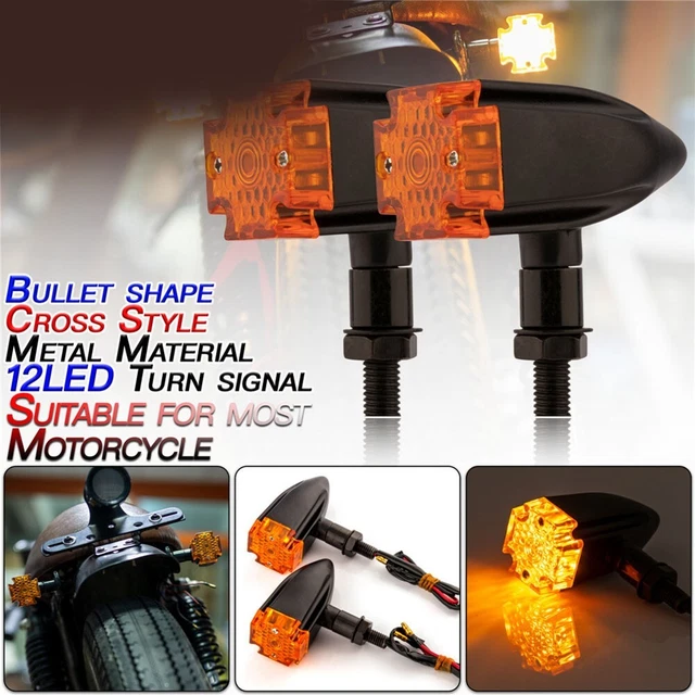 Frecce LED A Manubrio Per Moto: Mini Indicatori Di Direzione Visibili 180° Per Harley, Honda, Yamaha