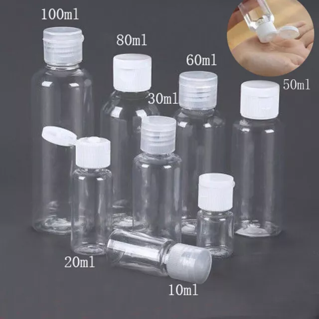 Empty Shampoo Liquid Sample Bottles Screw Makeup Container 5ml/80ml/100ml /120ml