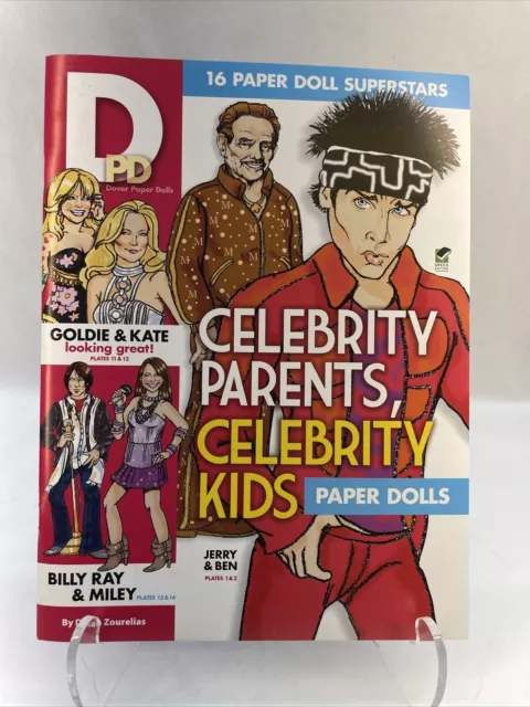 Celebrity Parents & Kids: Paper Dolls NOS Will Smith Jada Goldie Miley Jolie